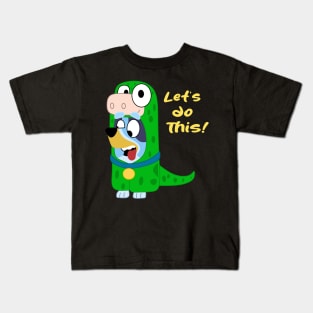 bluey dino Kids T-Shirt